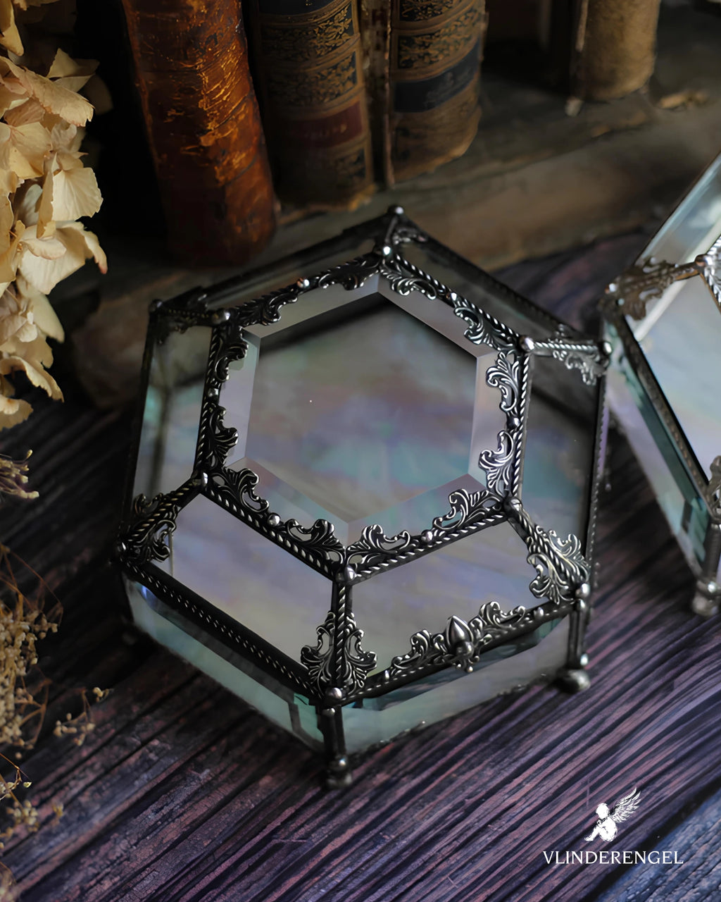 Hexagonal Jewelry Box 9x12x5