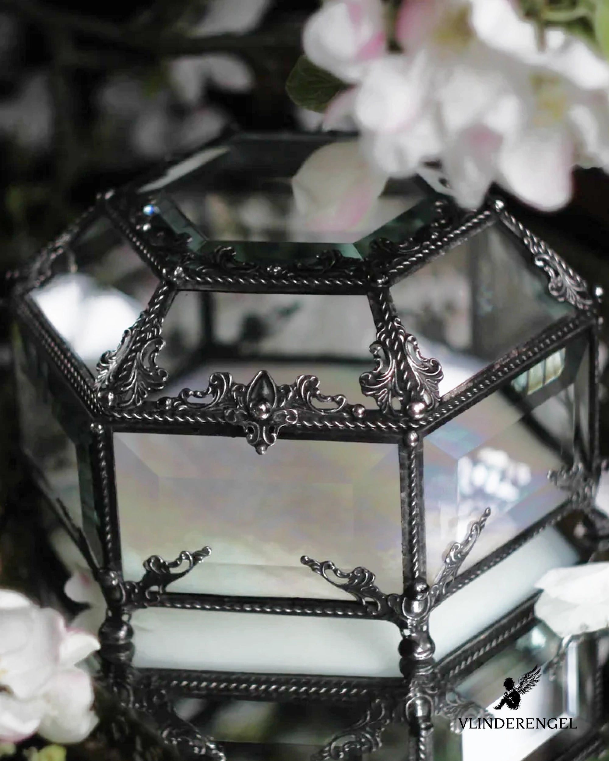 Hexagonal Jewelry Box 9x12x5