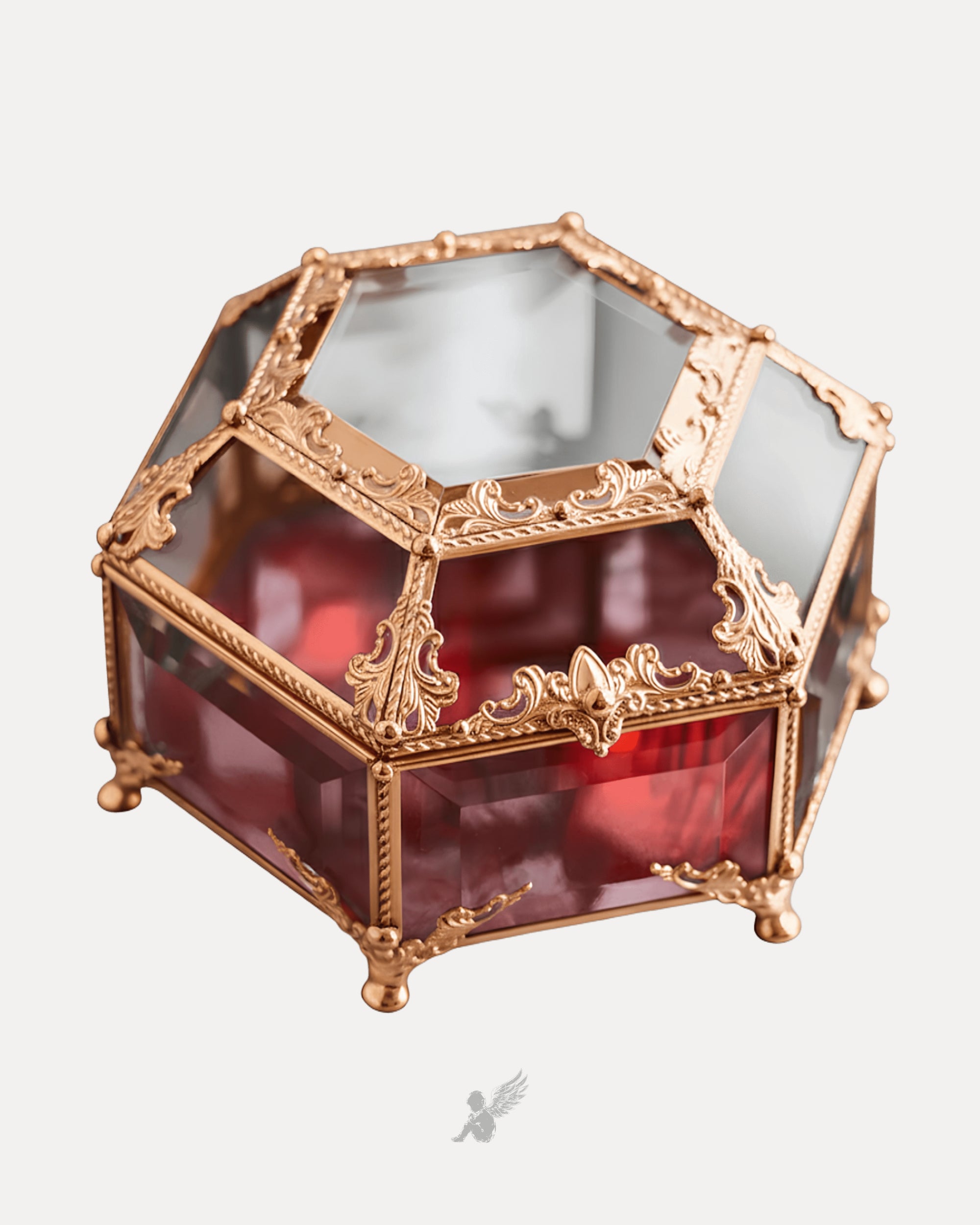 Hexagonal Jewelry Box 9x12x5